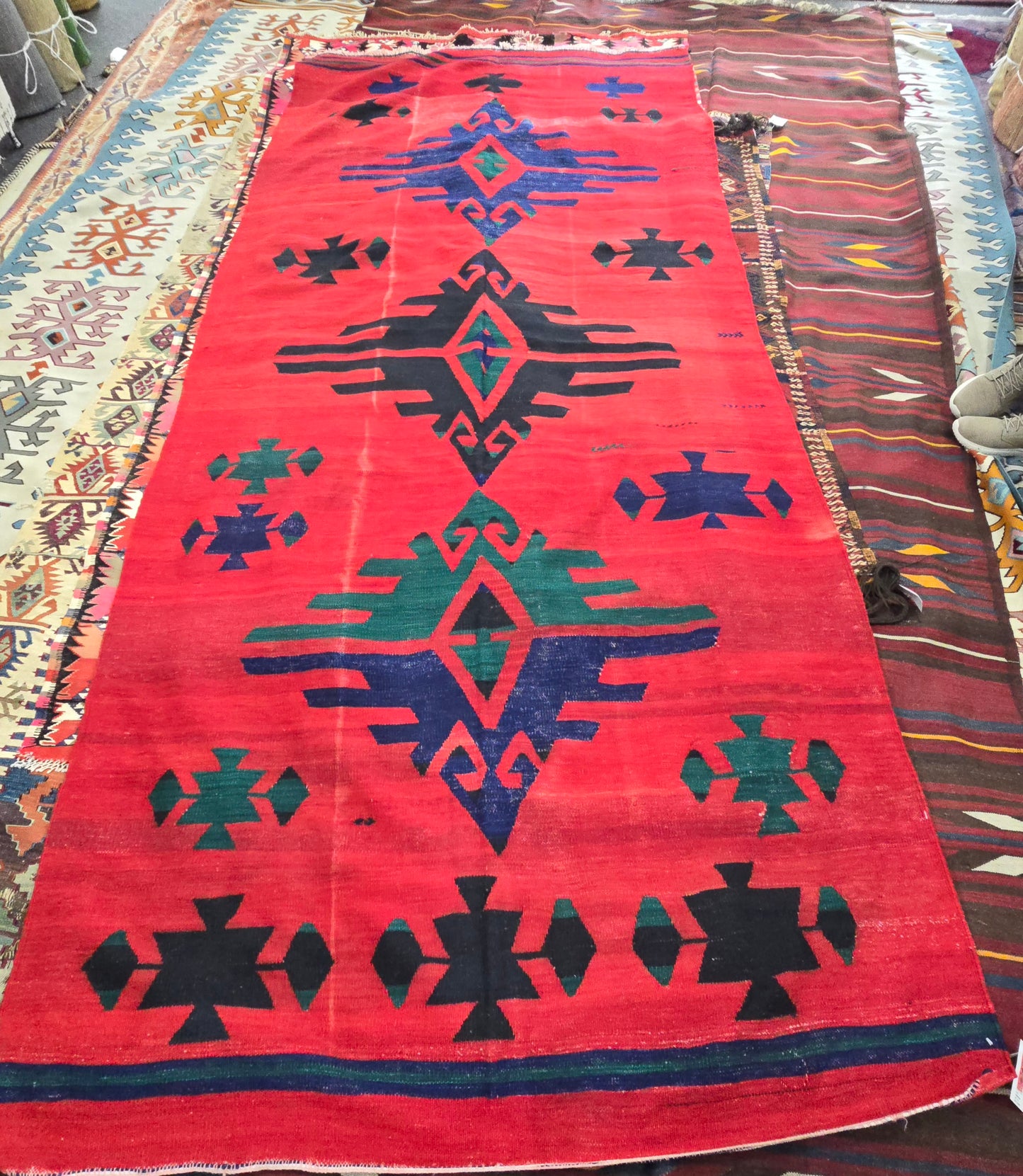 Antique Turkish Kelim #5722