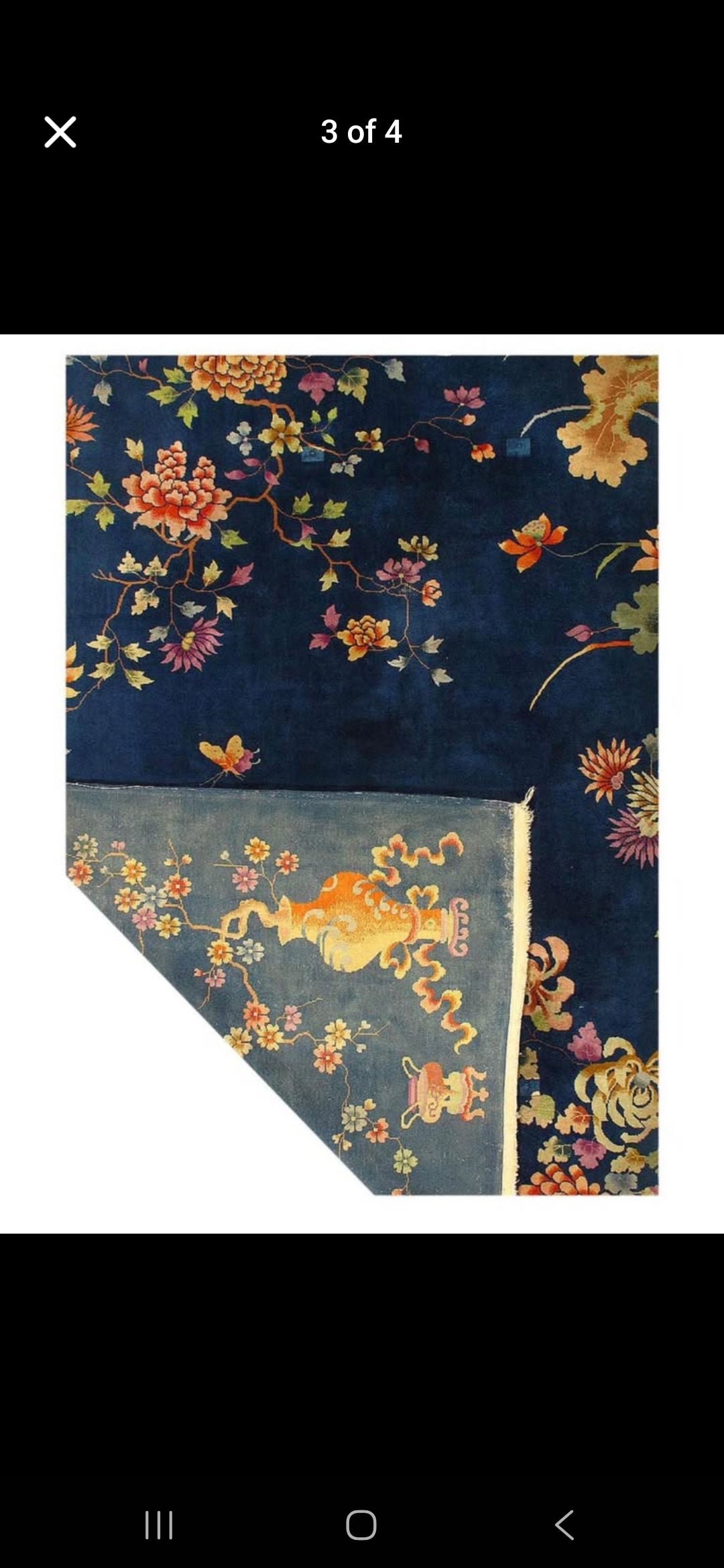 1930s Blue Art Deco Nichols Chinese Rug 9x12