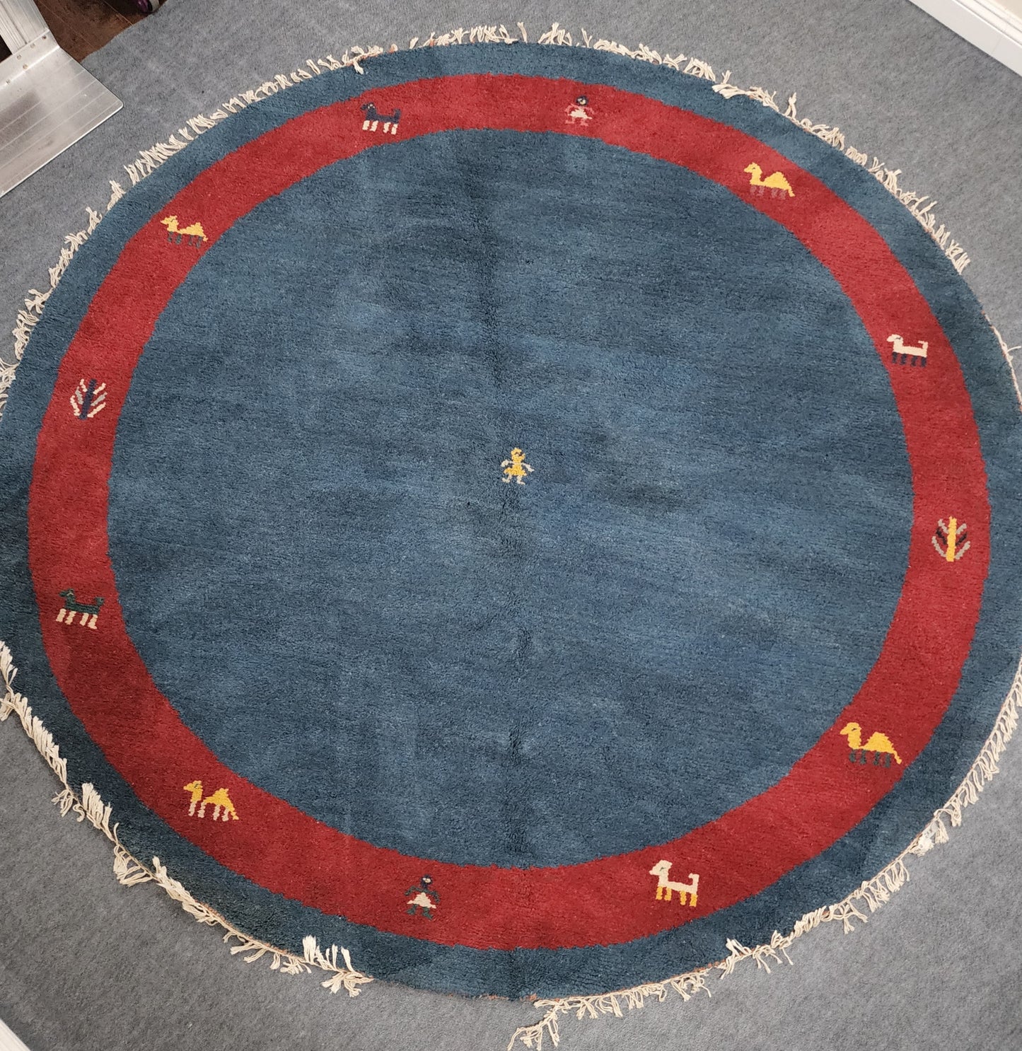 Round Gabbeh rug
