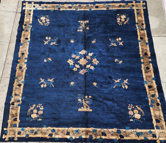 Chinese Peking Rug Circa 1900s Perfect Condition