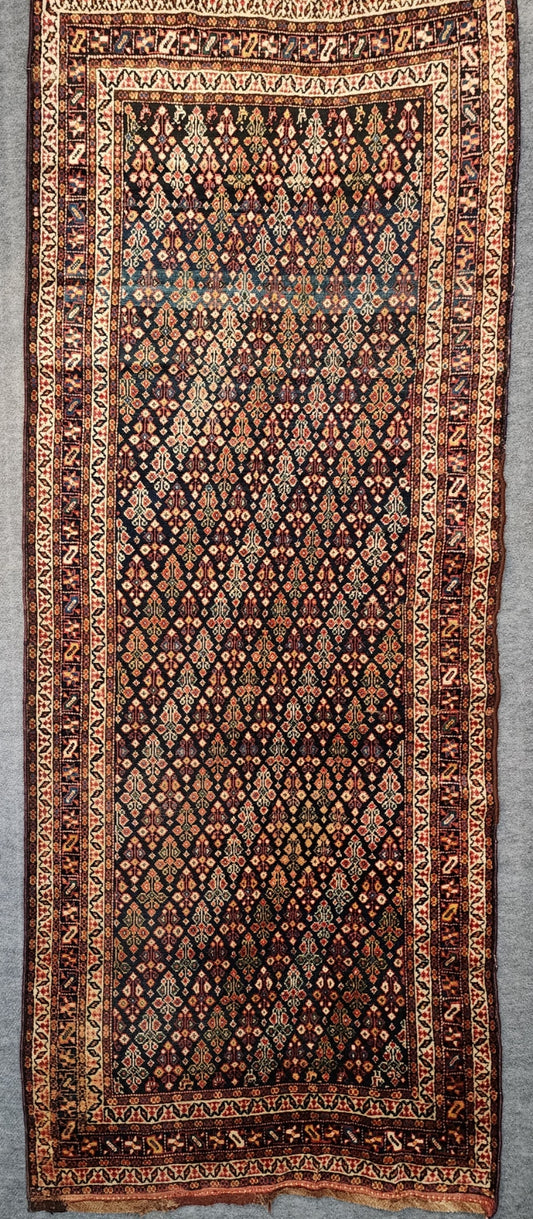 Early 20th Century Luri Rug – Persian Tribal Wool Runner (3.3 x 12.7 ft)