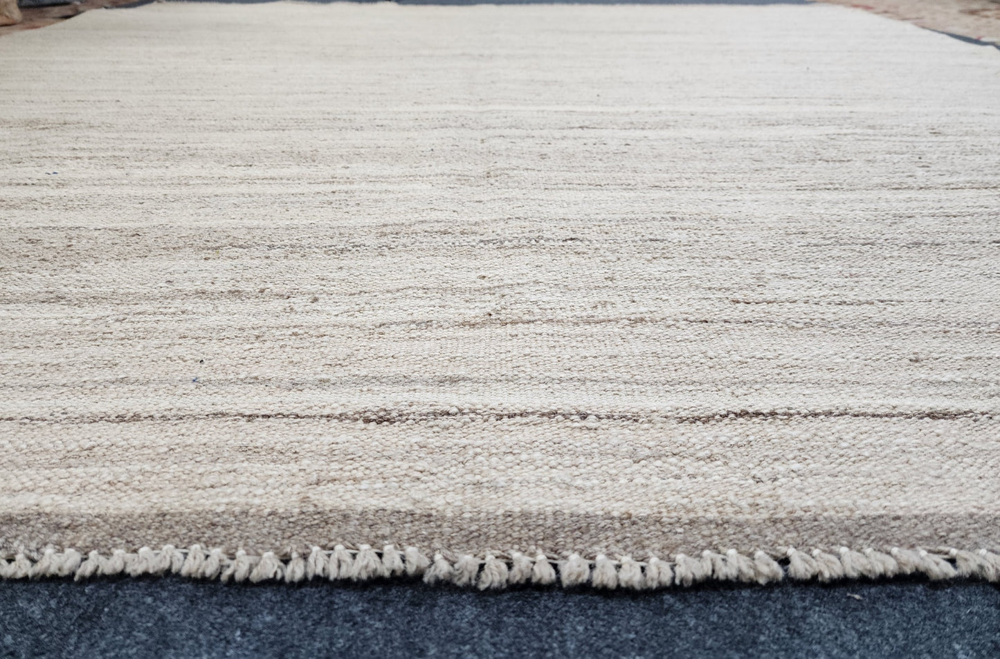 Natural Color Handmade Flatweave Afghan Kelim