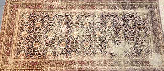 19th Century Antique Khorrasan Rug – Persian Handwoven Wool Carpet (5.10 x 12 ft)